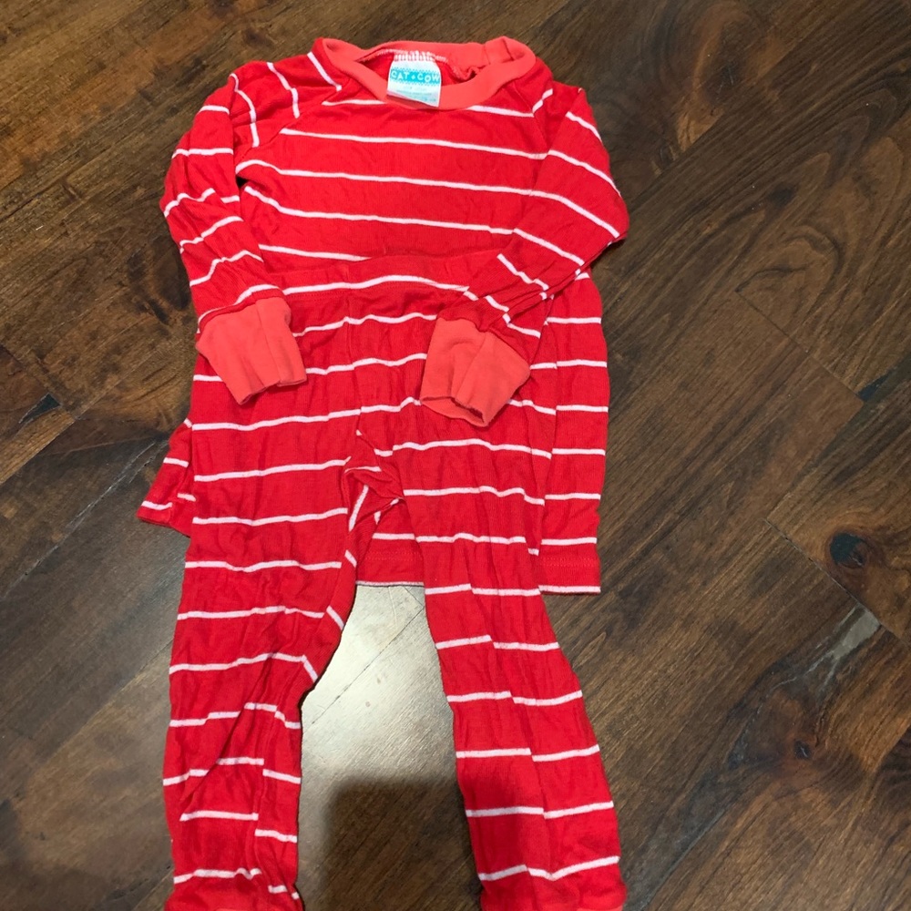 Cat and cow Christmas pajamas